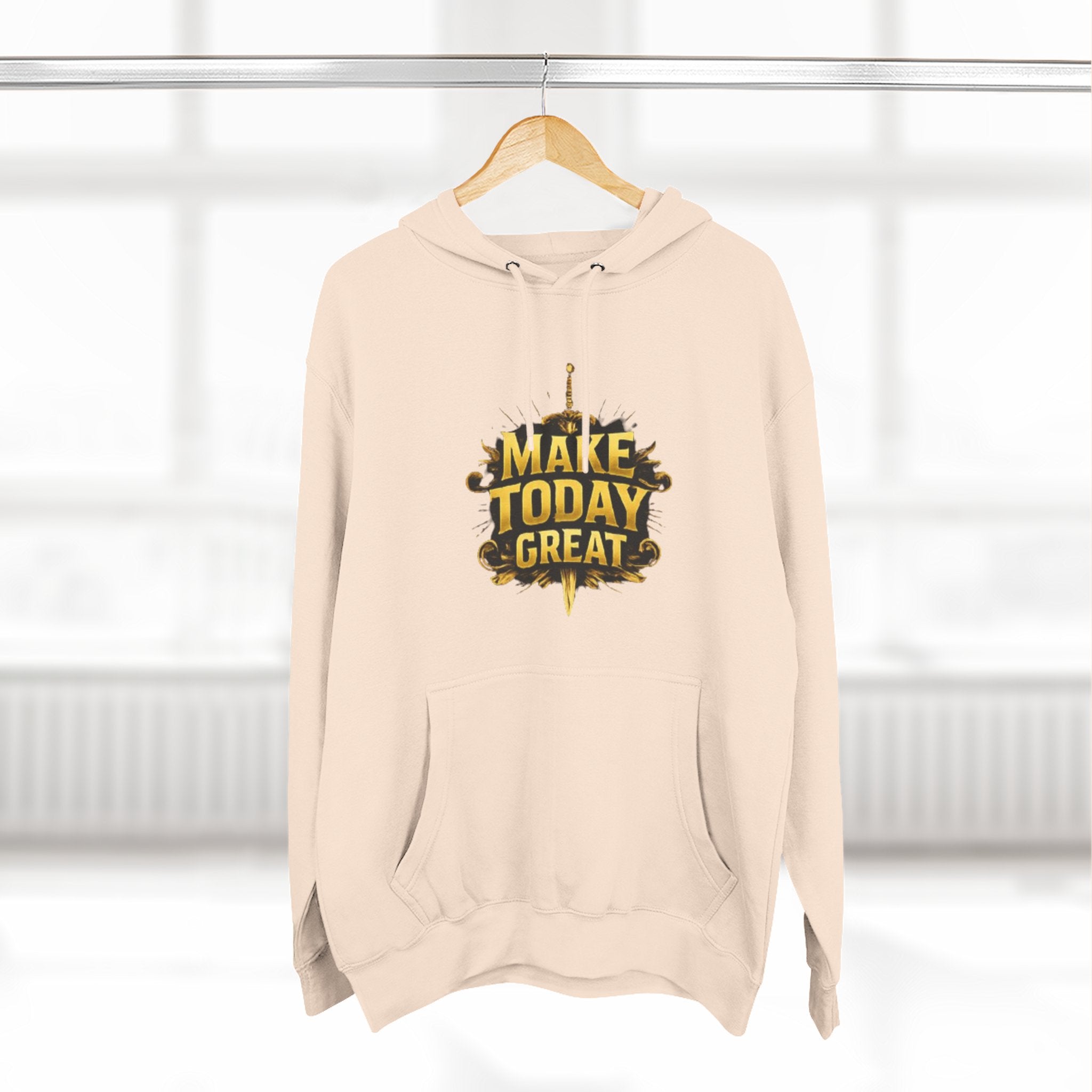 Make Today Great Hoodie — Inspirational Graphic Fleece Hoodie