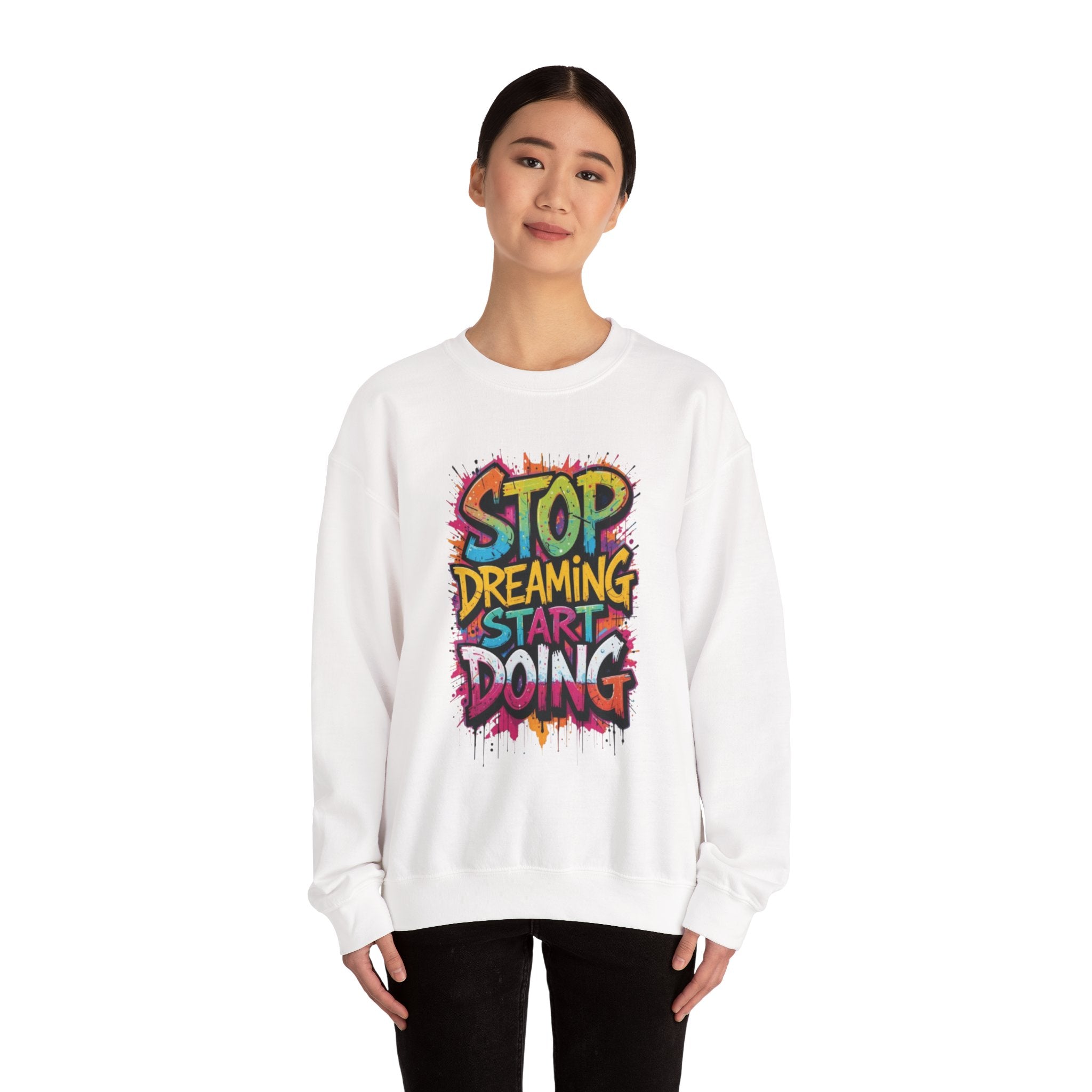 Motivational Quote Crewneck Sweatshirt — Inspiring Everyday Comfort