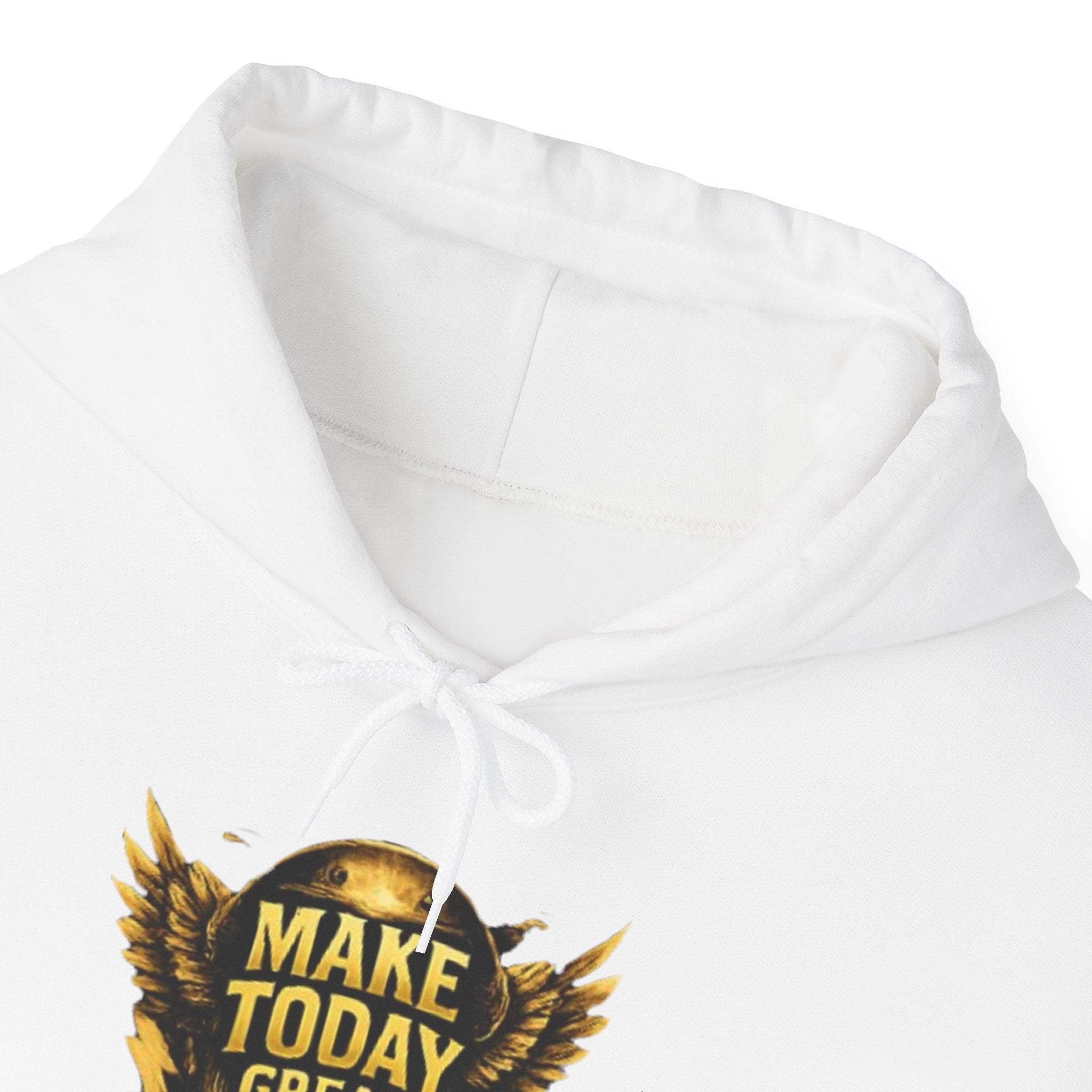 Make Today Great Hoodie — Inspirational Gold Shield Hooded Sweatshirt