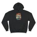 Stay Positive Hoodie — Floral Motivational Champion Hoodie