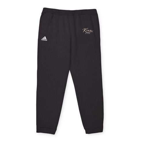 adidas Black Fleece Joggers — Cozy Unisex Sweatpants with Small Logo