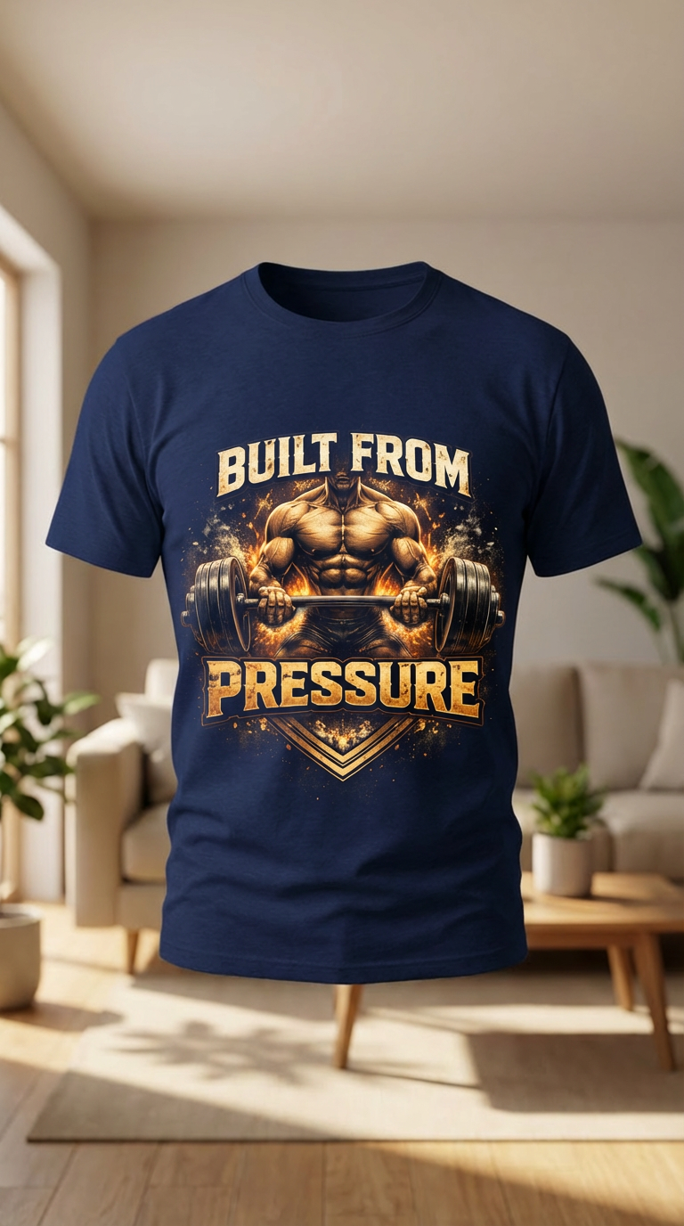 Built From Pressure Muscle Tank Top — Gym Motivation Fitness Shirt